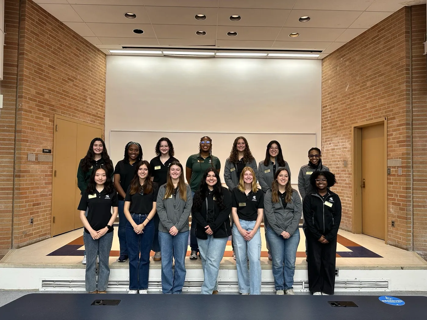 Women in Engineering participants gathered for a Design Day group photo